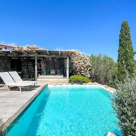 Villa Belle Bergerie Avec Piscine Chauffee Surplombant La Baie De Santa Giulia *